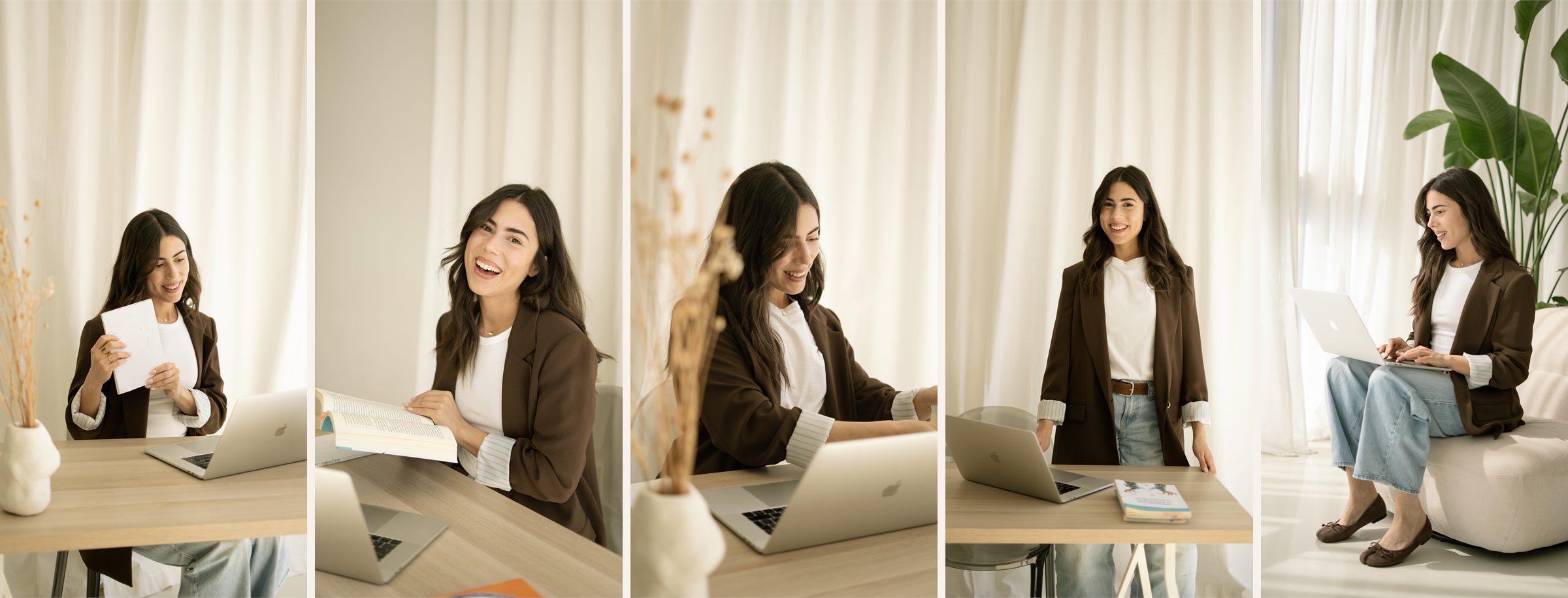 Laura, nutricionista — momentos de consulta y trabajo
